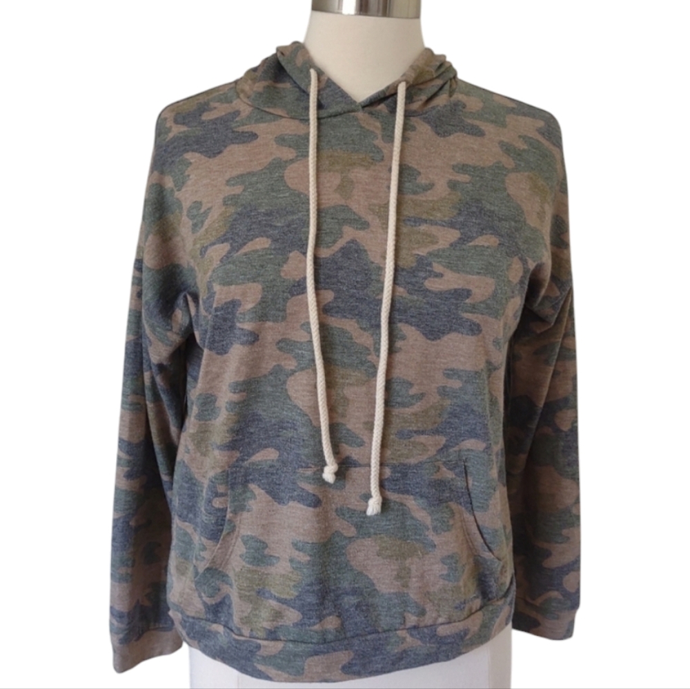 Hoodie Cropped Camo Medium - Picture 9 of 9